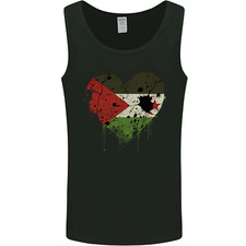 Love Flag Sahara Occidentale Calcio Uomo Canotta Top