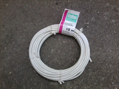 Koaxial Fernsehkabel 75Ohm weiß 10m 0,75 /m