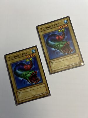 Lot 2 Yu-Gi-Oh! Cards 7 Colored Fish Metal Raiders Mrd-098 1st Edition ...