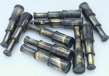 Lot Of 10 Pcs Nautical Marine Pocket Mini 6'' Antique Brass Telescope Gift Item