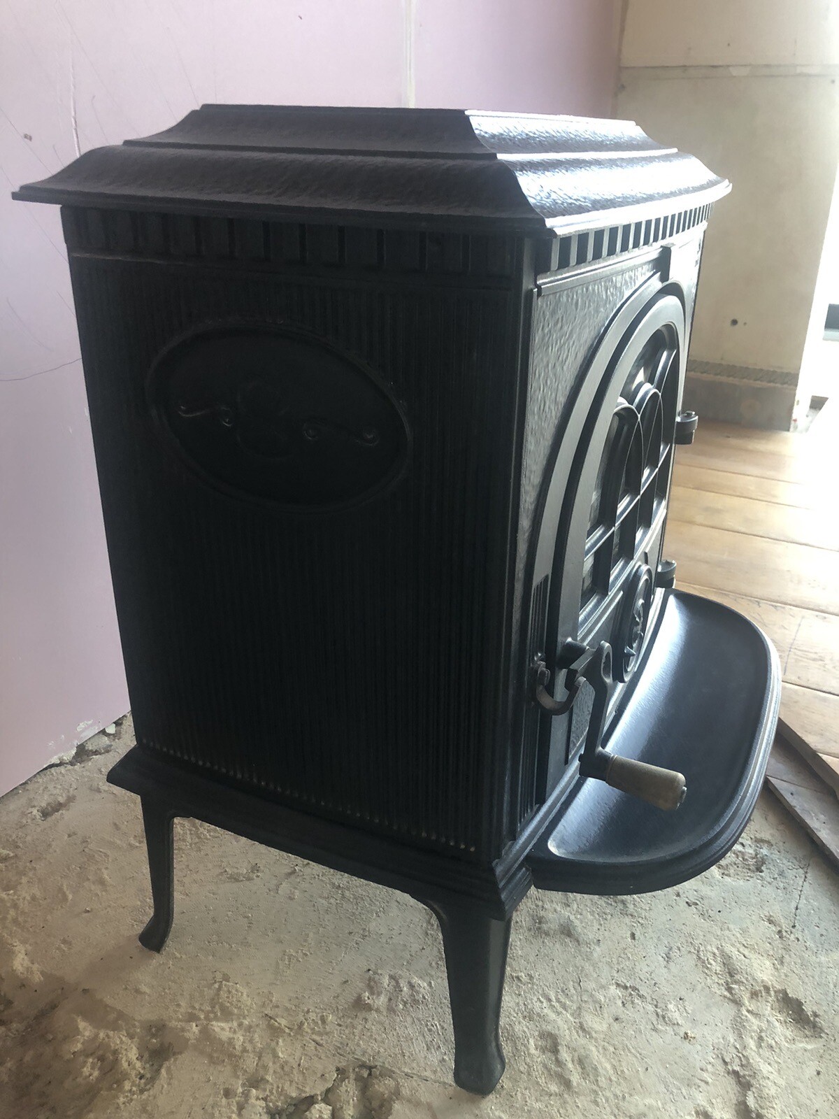 Jotul F8 Norwegian Wood Burning Stove, Cast iron, Glass front eBay