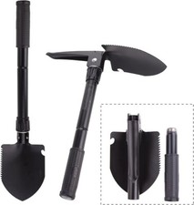 PALA PICCONE BADILE MILITARE IN ACCIAIO MULTIFUNZIONE PIEGHEVOLE per CAMPEGGIO