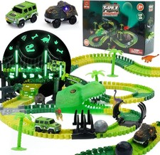 Slot Car Race Track Set Electric Powered Race Track Dual Racing Car Track Set