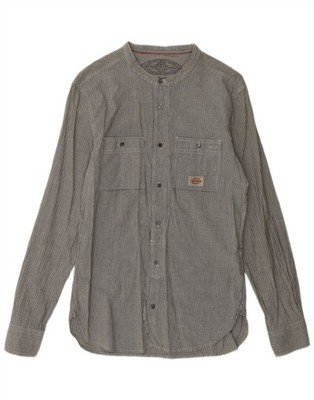 REPLAY Mens Shirt Small Grey Pinstripe Cotton B013