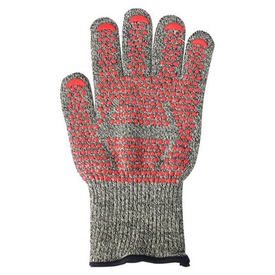 Hitzebeständige Aramid Handschuhe Silikon Griff Hochtemperatur Ofen BBQ