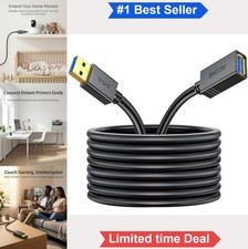 USB 3.0 Extension Cable 20 FT 22AWG Male to Female 5Gbps for Printer Webcam PC
