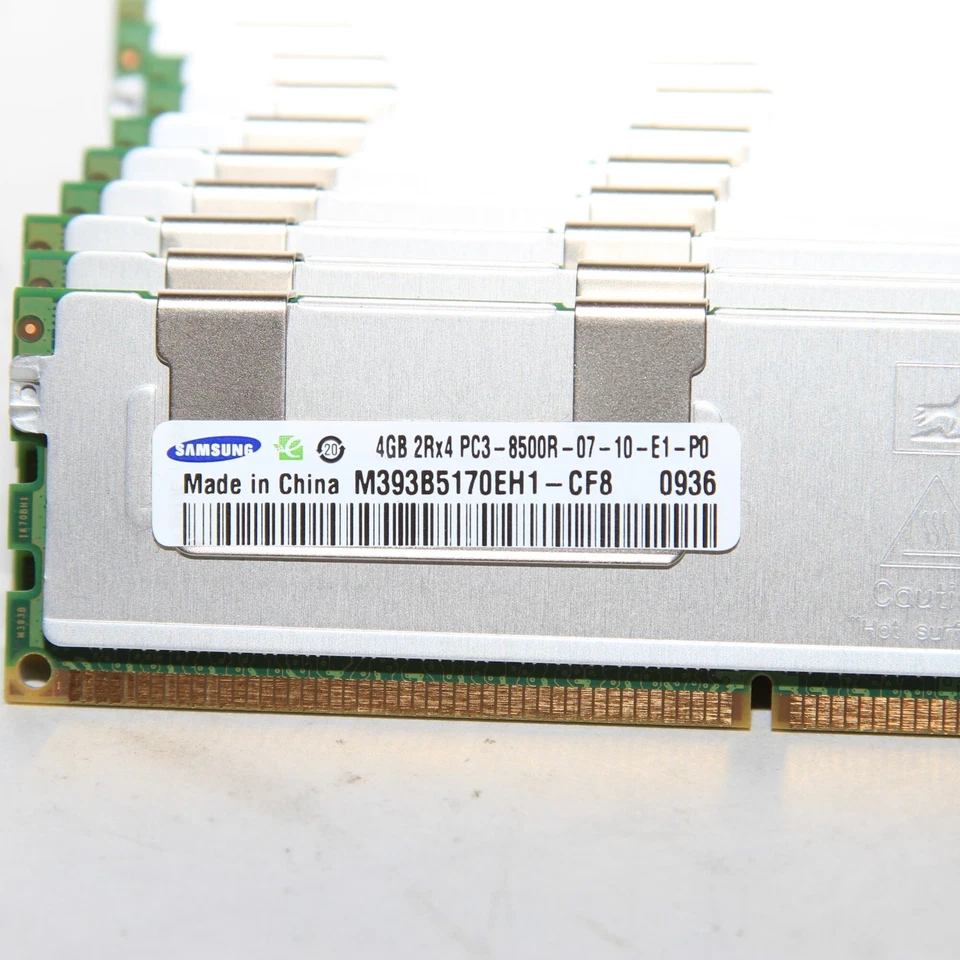 Lot of 35 Samsung 4GB PC3-8500R DDR3-1066 ECC Server  RAM Modules Untested - Image 2 of 3