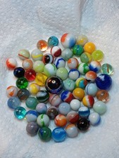 Vintage Marbles Mixed Lot , 60. What You See In Picture Is What You Will Receive
