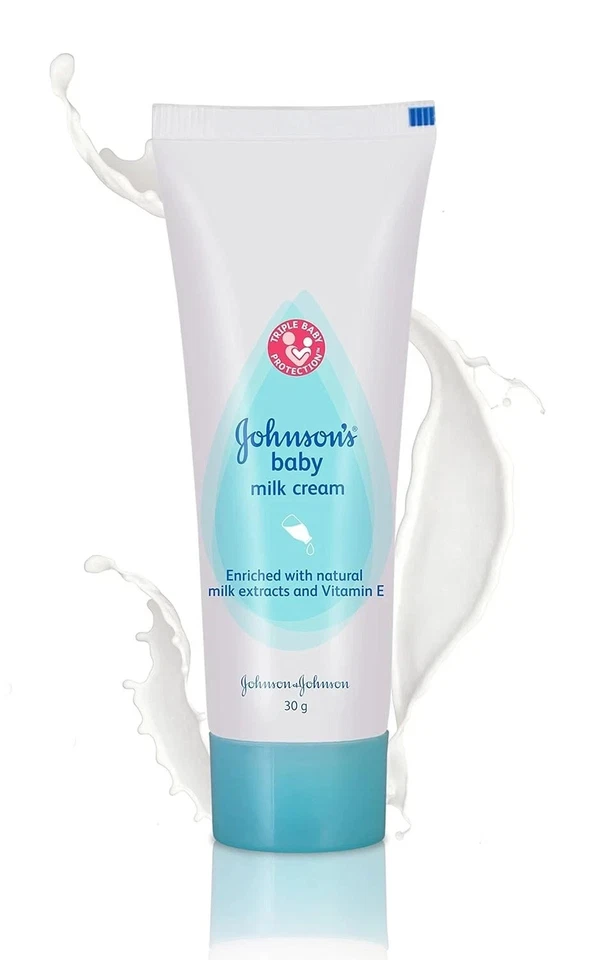 Crema de leche Johnson's Baby con extractos de leche natural - 30 g Foto 3 de 4