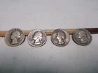 1935 1940 1951 1956 George Washington US Quarter 90% Silver Lot of 4
