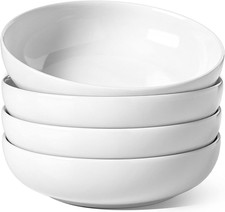 Pasta Bowls 45 Oz, Salad Bowls Set for Serving Soup, Pasta, Noodle, Dinner, Larg