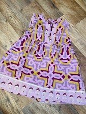 Pink Chicken girls' dress in a pink and yellow geometric print 2YEARS