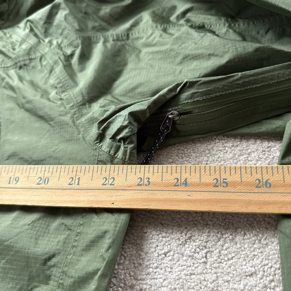 JAQUETA COM CAPUZ Mountain Hardwear Masculina M Caminhada Vento Chuva Conduta Seda VERDE - Imagem 4 de 4