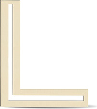 Large Wooden Letters 14 Inch for Wall Decor Crafts Big Wood Letter L 1/5 Inch Th