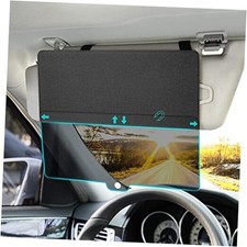 NAZZO Sun Visor Extender for Car, Sun Blocker with PC Sunshade Lens, Black