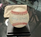 Mickey Mantle Signed Rawlings Official American League Baseball New York Yankees