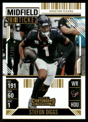 2024 Panini Contenders Midfield Ticket #40 Stefon Diggs /50 - FB