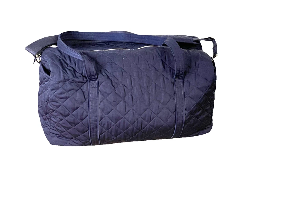 Bolso de Lona Vera Bradley Retirado Blure XL Algodón Acolchado Doble Asa Foto 4 de 4