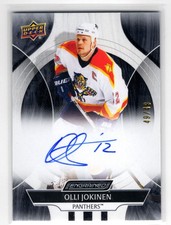 2024-25 UD ENGRAINED ICONS AUTO EBONY OLLI JOKINEN AUTO 49/49 PANTHERS #CA-OJ