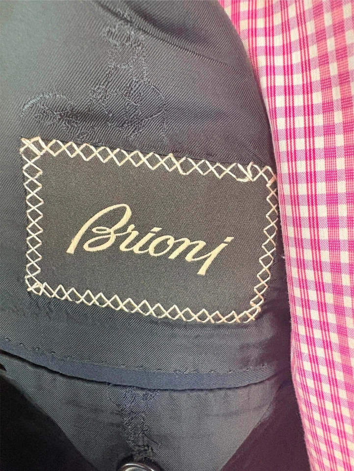 Blazer Chaqueta Deportiva BRIONI Moderna 2 Botones AZUL MARINO 42 R E52 Foto 4 de 4