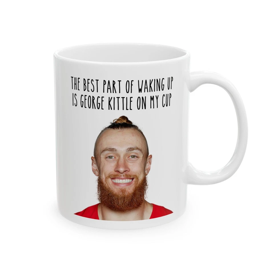 URBANSIPS CREATIONS George Kittle Coffee Mug (11oz, 15oz), San Francisco 49ers Football Fan Decor