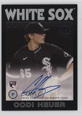 2021 Topps 1986 Baseball Series 2 Black 195/199 Codi Heuer #86A-CH Auto 02l6