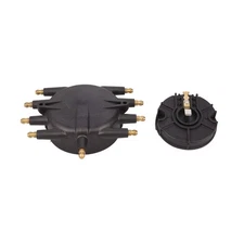 Low-Profile 8-Cylinder Male Pro Series Distributor Cap & Rotor Kit Black