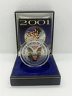 2001 American Eagle Silver Dollar In Full Color with COA