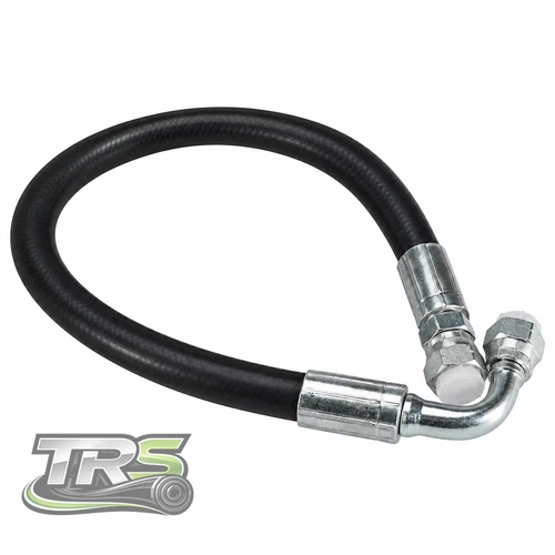 3/8" Hydraulic Hose Assembly #6 JIC Female Straight x 90° FREE SHIPPING - product listing photo
