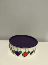 Tupperware One Touch Ornaments Cookie Canister 3421A-2