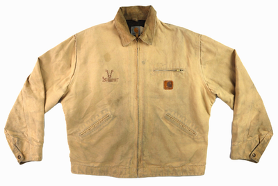 90s カーハート デトロイト ジャケット J43 CHT USA製 VTG 90s CARHARTT J43 USA Men's L WET Wheat Brown Blanket Lined