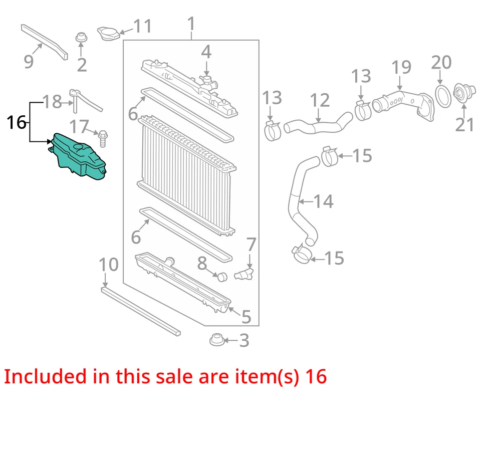 2014 Lexus ES350 garrafa de transbordamento de líquido de arrefecimento fabricante de equipamento original 111K milhas - LKQ401526828 - Imagem 4 de 4
