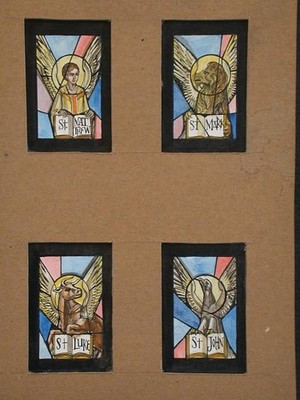 Stained Glass Design 1950s-1980s Four Apostles St Matthew Mark Luke John