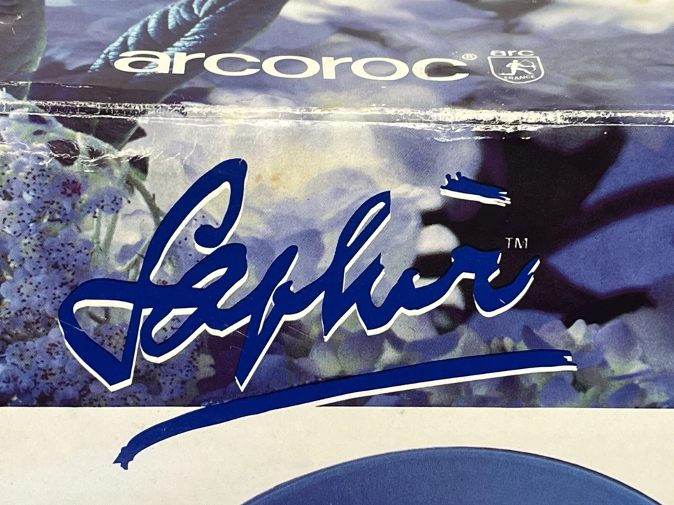 Vintage Arcoroc France 13-Piece Cobalt Blue Glass Dinnerware Set “Saphír” NIB - Image 2 of 4