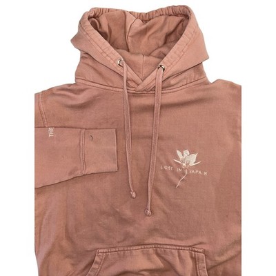 Shawn Mendes Lost in Japan Concert Tour Hoodie Pink Mauve Sweatshirt Size S