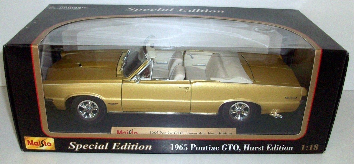 MAISTO 1/18 - 31884 1965 PONTIAC GTO HURST EDITION - GOLD | eBay