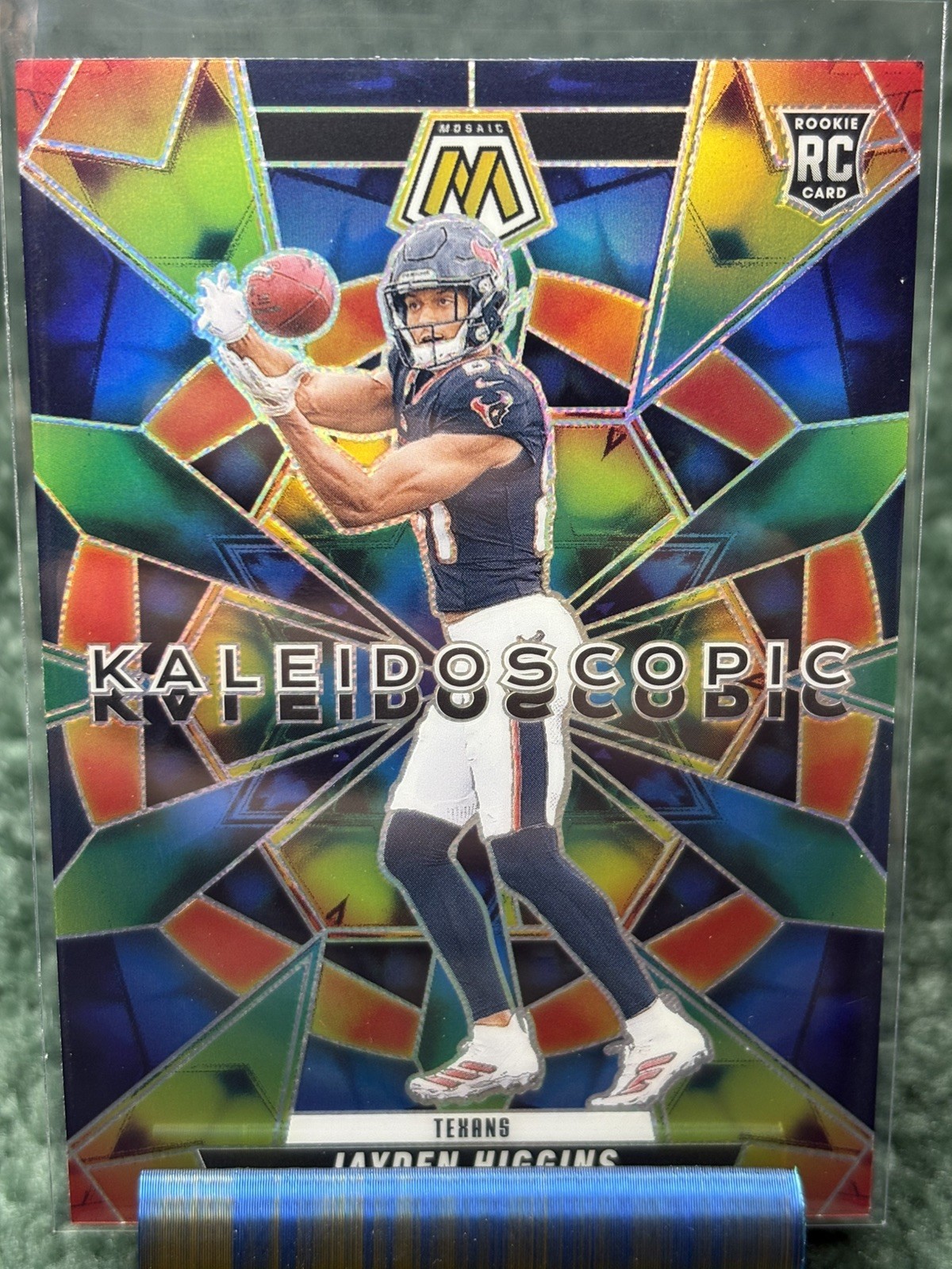2025 Panini Mosaic - Jayden Higgins #23 Kaleidoscopic Prizm Case Hit RC SSP
