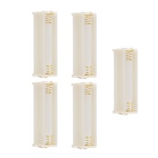 5Pcs Round 3x 1.5V AAA Battery Holder Case Box Container White X3M13228