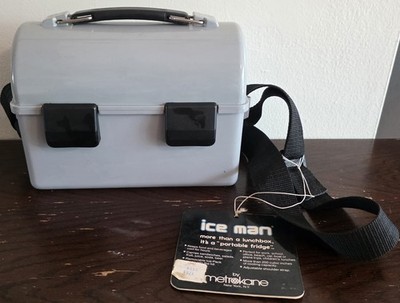 NOS Metrokane ''Ice Man'' plastic portable lunchbox from the 1980s