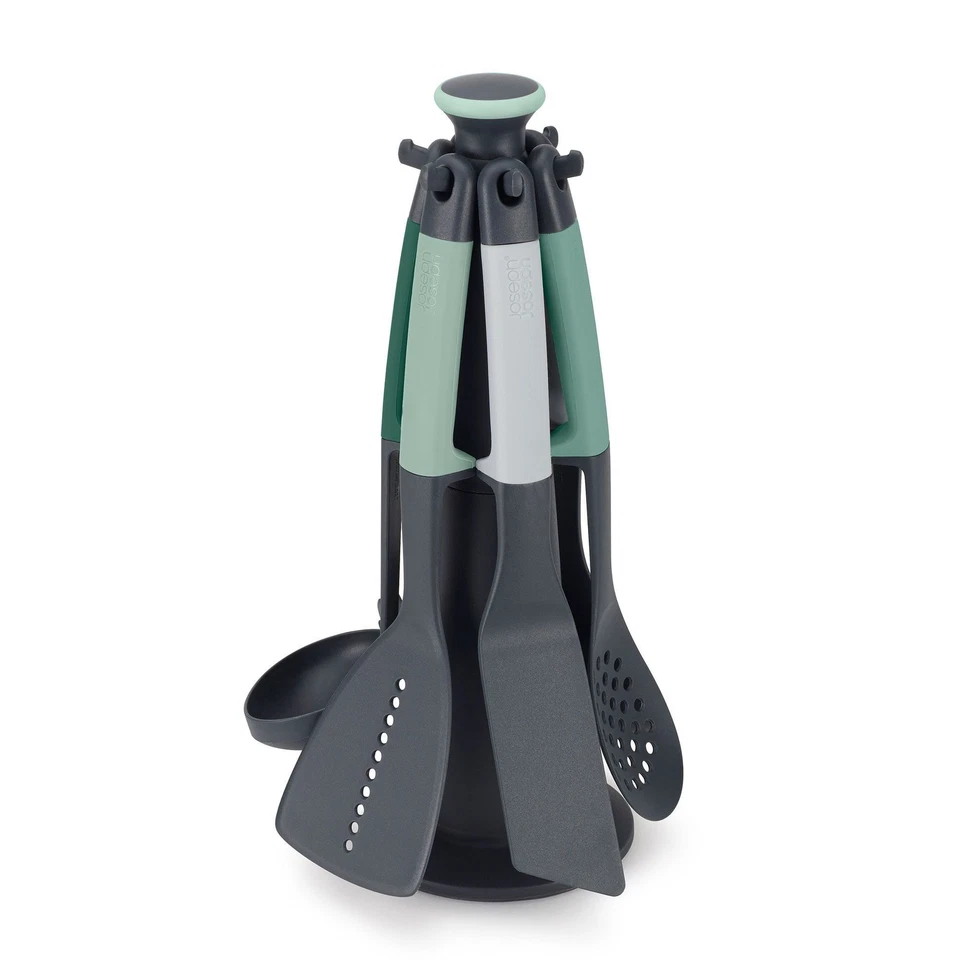 Joseph Joseph - Elevate™ 6-teiliges Utensilien-Set mit Drehständer - Sage - Bild 1 von 4