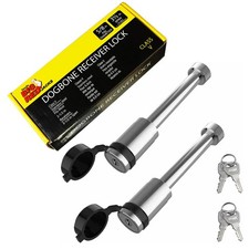 Locking Trailer Hitch Pin 2 Pack 58 Anti-theft Receiver Lock Class V Towing