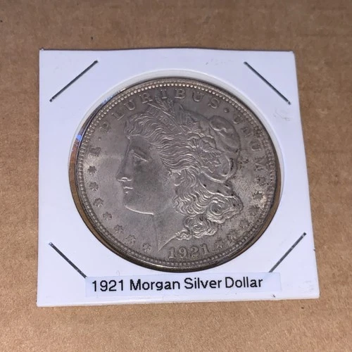 1921 Morgan Silver Dollar $1 Coin Circulated 0.9 Fineness Silver