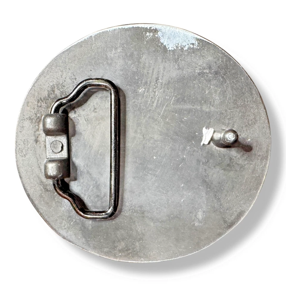 Thundercats Warner Bros 2005 hebilla de cinturón esmalte rojo logotipo plateado estilo vintage Foto 3 de 4