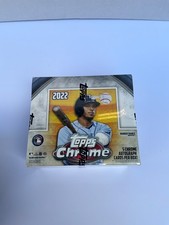 2022 Topps Chrome Baseball HTA Jumbo Hobby Box In Hand Factory Sealed