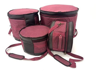 Barton GSP Premium 4-Piece Drum Bag Set 14x10/16x16/18x16/26x14 Mulberry Truffle