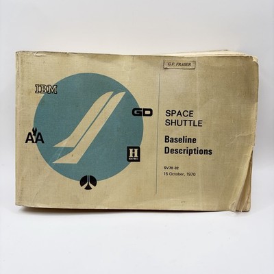 Rare 1970 IBM NASA Space Shuttle Baseline Document 470 Page Publication