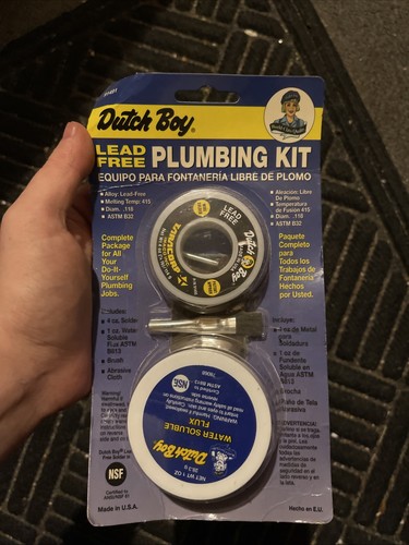 Dutch Boy Lead Free Plumbing Kit Sealed Vintage