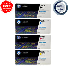 New HP 508X Toner Cartridge Set 4 Pack CF360X-CF361X-CF362X-CF363X B/C/Y/M 