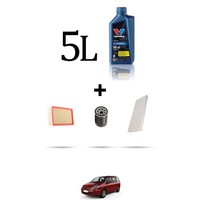 Hoffcar Wartungskit 3 Filter Und 5L ÖL FüR Peugeot 807 2.2 16V 116KW Ab 2002