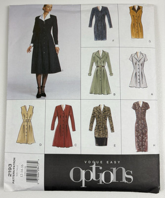 Vogue 2193 Dresses in 9 Styles Sizes 12 14 16 Sewing Pattern UC FF OOP VTG 90s